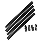 Alasum 4 Sätze Verstärkte Abs Gartenlampen Erdspieße mit Neigungswinkel und Wasserablauf Langlebige Solarleuchten Verlängerungspfähle für Außenbereich Windfest und Einfach zu Montieren