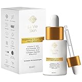 La Vie Skin- Brightening & Anti-Aging Face Serum, 10% Vitamin C and Niacinamide moisturising serum- 30 ml / 1.01 fl.oz