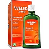 WELEDA Bio Arnika Sport Massageöl 200ml vegan - Naturkosmetik Hautpflege Körperöl schützt vor Muskelkater & Verspannung. Ideal als Sport Vorbereitung / Regeneration mit Duft nach Rosmarin & Lavendel