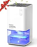 Luftentfeuchter Elektrischer,EasyAcc 1200ml Entfeuchter Klein Leise Tragbarer Mini Raumentfeuchter Automatischer Gegen Feuchtigkeit Dehumidifier