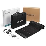 RECOMAT Frequenz-Therapiematte Edelsteine 9 Therapieformen, PEMF Entspannung & Regeneration Schumann Resonanz negativ Ionen Chakra Kristalle Biophotonen Magnetfeldtherapie Rotlicht-Therapie