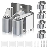 Kouclaa 4 Stück Besenhalterung Wand,Gerätehalter Edelstahl Gartengerätehalter Wandhalterung Selbstklebend Besenhalter Organizer für Küche Zuhause Badezimmer Garage (Silver)