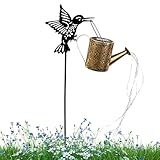 Générique Gießkanne mit Solarleuchten für draußen, Gießkanne Kolibri LED, Solarlichter | Gartendekoration, wasserdicht, Stimmungsbeleuchtung für Terrasse, Garten, Terrasse, Allee, Party, Urlaub
