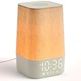 LIORQUE Tageslichtwecker Lichtwecker Wecker mit Licht Sonnenaufgang Wake Up Light Dimmbares Nachtlicht mit 20 Naturgeräuschen und 10 Weißrausch Lichtwecker Einschlafshilfe