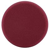 Aramox 6 -Zoll -Schwammpolierkissen Wachsen Wachsradwagen Pufferkissen Kit 15 cm Weich Feiner Verarbeitung Waschbar Wiederverwendbar mit Schraubenloch für Elektrische Poliermaschine (Wine RED)