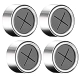 flintronic Geschirrtuchhalter, 4 Stück Handtuchhalter im Set, ABS Handtuchhaken Runden Handtuchklemme, für Bad, Küche und Haushal,Selbstklebender - Silber