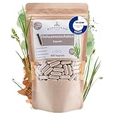 MICROFLORANA® - Flohsamenschalen Kapseln - 400 Kapseln - 3.660 mg hochdosiert je Portion - Laborgeprüfte Qualität - Indischer Flohsamen - Frei von Zusätzen - Psyllium Husk - Leichte Dosierung