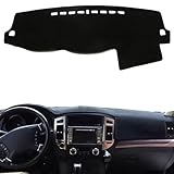 WSDZIOSG Passend für Mitsubishi Pajero 2007–2017, Auto-Armaturenbrett-Abdeckung, rutschfester Teppich-Sonnenschutz, Armaturenbrett-Matte, Autozubehör