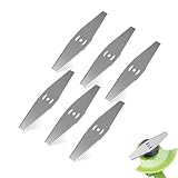 6 Stück Rasentrimmer Messer für Freischneider,Ersatzmesser Rasentrimmer für Trimmer Garten Zubehör,Akku Grasschere,Rasentrimmer Ersatzteile