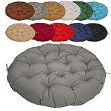 100cm Sitzpolster gepolstertes Matratzenkissen strapazierfähiges Gewebe für Indoor & Outdoor Nutzung dunkelgrau ideal für Gartenmöbel Terrasse Wohnbereich.