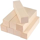 20 Stück Schnitzholz Schnitzen Natürlich Rohlinge Balsaholz zum Schnitzen Holzblöcke Unbehandelt Schnitzblock Carving Blocks für kinder Erwachsene DIY Schnitzen