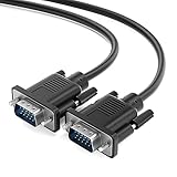 JAMEGA - 10m VGA Kabel 15-polig – D-Sub Stecker Full HD 1080p 3-fach geschirmt Knickschutz VGA-Stecker auf VGA Stecker verbindet PC & Notebook mit Monitor, TV, Beamer