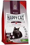 Happy Cat 70574 - Sterilised Adult Voralpen Rind - Trockenfutter für sterilisierte Katzen und Kater - 1,3 kg Inhalt
