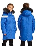 HUPPA DAVID Jungen Winterparka – Wasserdichte Winterjacke mit 200 g Isolierung I Atmungsaktiv mit Kunstpelzkapuze & reflektierenden Details I Perfekt für kalte Tage