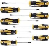 CCLIFE Schraubendreher Set 8tlg Magnetischer Schraubenzieher Satz mit Schlitz, Pozidriv und Kreuzschlitz CR-V Schraubendrehersatz mit Koffer