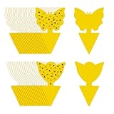 Gelbsticker Trauermücken,Fliegenfalle, klebefalle Gelber Aufkleber, gelbtafeln gegen trauermücken,für Zimmerpflanzen, Insekten & fruchtfliegen Falle