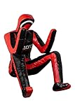 Lisaro Judo Dummy Schnuller Gr.180|MMA Grappling Dummy BJJ Wrestling Dummy Sitzposition brasilianischer JIU Jitsu | Selbstverteidigung Training Vinyl | UNGEFÜLLT |Grappling Dummy Schwarz-Rot