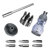 Praktischer Ratschenschraubendreher mit Bit-Aufbewahrung und hohem Drehmoment-Mechanismus für hartnäckige Schrauben im Taschenformat Ratschen-Schraubendreher-Set für Techniker