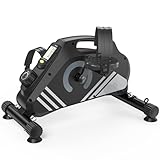 Dskeuzeew Pedaltrainer Fahrrad, Beintrainer für zuhause für Senioren & Büro, Heimtrainer Mini Bike mit Trainingscomputer, extra breite Pedale, extra standfest & leise