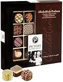 Peters Mit Genuss verführt | Alkoholfreie Pralinen | Ohne Alkohol | Hochwertige Pralinés | Geschenk | Schokolade | Mandel | Nougat | Geschenkidee | Made in Germany | 200g