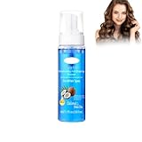 Hppsctink Hair Styling Curling Mousse, 207ml Kokosöl-Mousse für definierte Locken, Curl Bouncer, Feuchtigkeitspflege-Schaum Styling, shampoo