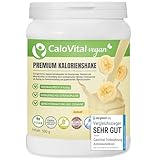 Hochkalorische Trinknahrung Vegan Kalorien Shake zum zunehmen | Astronautennahrung Trinkmahlzeit mit Kohlenhydrate Protein Vitamine & Mineralstoffe Hochdosiert | CaloVital (Banane)