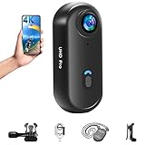 Baobylon Mini Action Cam WiFi,4K Unterwasserkamera Wasserdicht bis 30M,Freihand-POVs,Überall Anbringbar,360° Helmkamera Motorrad Fahrrad Bodycam Körperkamera,Mini Kamera,Multifunctional Accessories