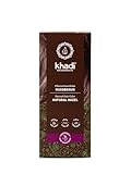 khadi NUSSBRAUN Pflanzenhaarfarbe, Haarfarbe für glänzendes bis zu sattem Schokoladenbraun, Naturhaarfarbe 100% pflanzlich, natürlich & vegan, Zertifizierte Naturkosmetik, 100g