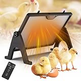 Heizungen für Hühnerställe, 180W Beidseitige Hühnerstallheizung Kükenheizplatte, Kükenwärmer Küken Geflügel Haustiere Wärmeplatte mit Einstellbare Temperatur & Winkel für Bauernhöfe, Entenställe