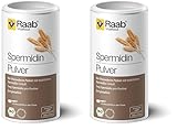 Raab Vitalfood® Bio Spermidin Pulver (200 g) - 5 mg natürliches Spermidin pro Portion, mit Meßlöffel, Perfekt für Müsli oder Shake, Naturprodukt aus Bio Weizenkeimen ohne Zusätze (Packung mit 2)