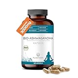 Bio Ashwagandha Kapseln I 3000mg Tagesdosis I hochdosierte 180 Ashwagandha-Kapseln I laborgeprüft I Bio Ashwagandha Pulver I veganes Ashwagandha-Präparat I Ohne Zusätze I PlantDEA