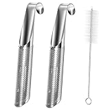 SJBAUTYO 304 Edelstahl Tee-Sieb für losen Tee,Tragbares Teesieb,Teeei Edelstahl,2 Stücks feinmaschig Teestab losen Tee wiederverwendbar