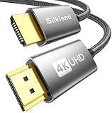 Silkland HDMI Kabel 0.5Meter 4K@60Hz 2K@144Hz, HDMI 2.0 Kabel mit ARC UHD HDR 3D High Speed 18Gbps Ethernet, HDMI Kabel für Soundbar Fernseher Blu-Ray Beamer Laptop TV PS4/PS5 Konsole PC Monitor