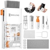 Ordilend Tastatur Reinigungsset, Alles in Einem Handy Reinigungsset, für iPhone Airpods Tastaturreiniger mit Bürste und Spray, Laptop Keyboard Cleaner for Tablet Computer PC Monitor Kamera mit Patent