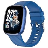 CATGIFF Smartwatch Kinder, Fitness Tracker 100+ Sportmodi, 1.75' Fitnessuhr mit Schrittzähler, Pulsmesser SpO2 Stress Schlafmonitor, Wecker, Kinder Geschenke für Jungen Mädchen 5-16 Jahren (Blau)