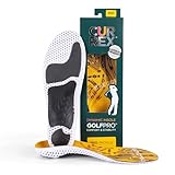 CURREX GolfPro Einlegesohlen für Golfschuhe - Mehr Komfort und Dämpfung für deine Schuhe (Med Profile) - EU 42-44 (L) (Orange, L)