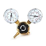 Druckregler Minderer for Argon CO2 Schweißen Twin Gauge Gas Flasche Hohe Genauigkeit Werkzeug Zubehör Mini Mig Tig Langlebig Hause CO2 controller