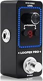 M-VAVE Loop Pedal Pro - 40 Minuten Looping Time 9 Loops Professional Guitar Looper Pedal mit Tuner für E-Gitarre One-Step Looping Unlimited Overdubs Undo Redo