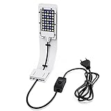 NICREW LED Aquarium Beleuchtung Leuchte Clip, Ultradünnes Aquarienleuchte mit Weiß und Blaulicht, 40 LED Aquarium Licht, Weiß