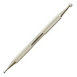 Leonidov® Akupressur Stift aus Edelstahl 10 cm - Doppelseitiger Punktsucher (Spitzen 3/5mm) für Akupunktur & Akupressur - Zur Stimulierung von Akupunkturpunkten