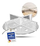 Karl Dahm Tellerfugenkreuze 3 mm, transparent 100 St. I Fugenkreuze mit Teller I Fliesenkreuze ideal für Keramikplatten & Naturstein I Fliesen Fugenkreuze 3 mm I Verlegehilfe & Fliesenzubehör – 12620