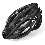 Shinmax Fahrradhelm Herren Damen Fahrradhelm mit Licht Fahrrad Helm mit Visier Helm Fahrrad Superleicht Einstellbare MTB Erwachsenen mit Aufbewahrungstasche (Schwarz)
