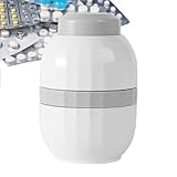 Tabletten-Teiler - Praktisches & Tragbares Schneidegerät,Halbieren & Vierteln Mit Sicherheitsverschluss Für Haushalt, Senioren, Kinder & Unterwegs