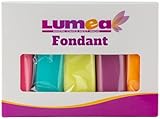 Dekozauber24 Fondant Multipack NEON, 5 Farben, 100g Rollfondant pro Farbe, zum Dekorieren von Kuchen und Torten in den Neonfarben pink, türkis, gelb, lila und orange