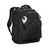 WENGER Tool Backpack Pro Werkzeugrucksack mit 17 Zoll Laptopfach, Arbeitsrucksack für Handwerker, Herausnehmbarer Werkzeug-Caddy, Schwarz, 653722