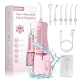 Munddusche Kabellos Elektrisch, Oral Irrigator Dental, Zahnreinigung für Dental Clean, Dental Munddusche Kabellos, Wiederaufladbarer Water Flosser, Reisemunddusche für Zuhause Büro