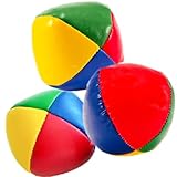SovZovy Jonglierbälle 3er Set, Rivestimento Impermeabile，Riempiento di Paline da Giocoleria für Anfänger, lebendige Farben zur Verbesserung der motorischen Fähigkeiten