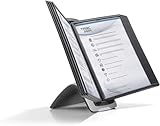 Durable Tisch-Sichttafelsystem Sherpa Style Table 10, mit 10 Sichttafeln A4, schwarz, 585501