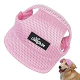 Hunde-Trucker-Mütze, Hunde-Baseballmütze, Baseball-Visier-Trucker-Mütze mit Ohrlöchern für Hunde, Hunde-Outdoor-Sport-Sonnenschutz-Baseballmütze für kleine bis große Hunde