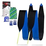 Gecko Mix Standard Skifell | auf Skilänge anpassbar | mit Messer und Felltasche | Steigfell | Skitourenfell | Haftfell |Tourenfell | Adhäsionsfell | Aufstiegshilfe | Aus Mohair